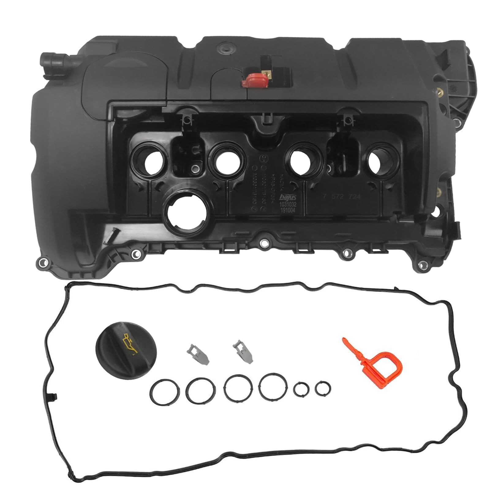 Hajus 1031032 Ventildeckel Zylinderkopfhaube + Öleinfülldeckel Ventildeckeldichtung für MINI Cooper One R55 R56 R57 R58 R59 R60 R61 11127567162 1.4L 1.6L Benzin Hajus 1031032 Ventildeckel Zylinderkopfhaube + Öleinfülldeckel Ventildeckeldichtung für MINI Cooper One R55 R56 R57 R58 R59 R60 R61 11127567162 1.4L 1.6L Benzin von Hajus Autoteile Germany