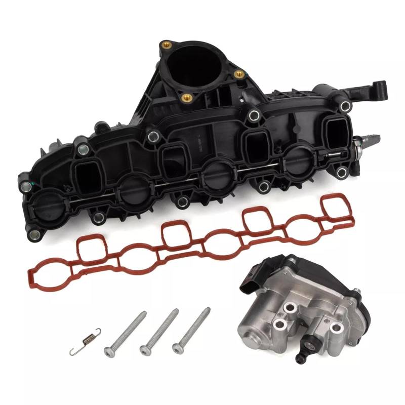 Hajus 2511018082 Ansaugkrümmer Saugrohrmodul Ansaugbrücke Stellmotor Drallklappen 03L129711AG 03L129086 kompatibel mit A3 A4 A5 A6 Seat Exeo VW Golf Passat Tiguan 2.0 TDI 2009-2018 Diesel von Hajus Autoteile Germany