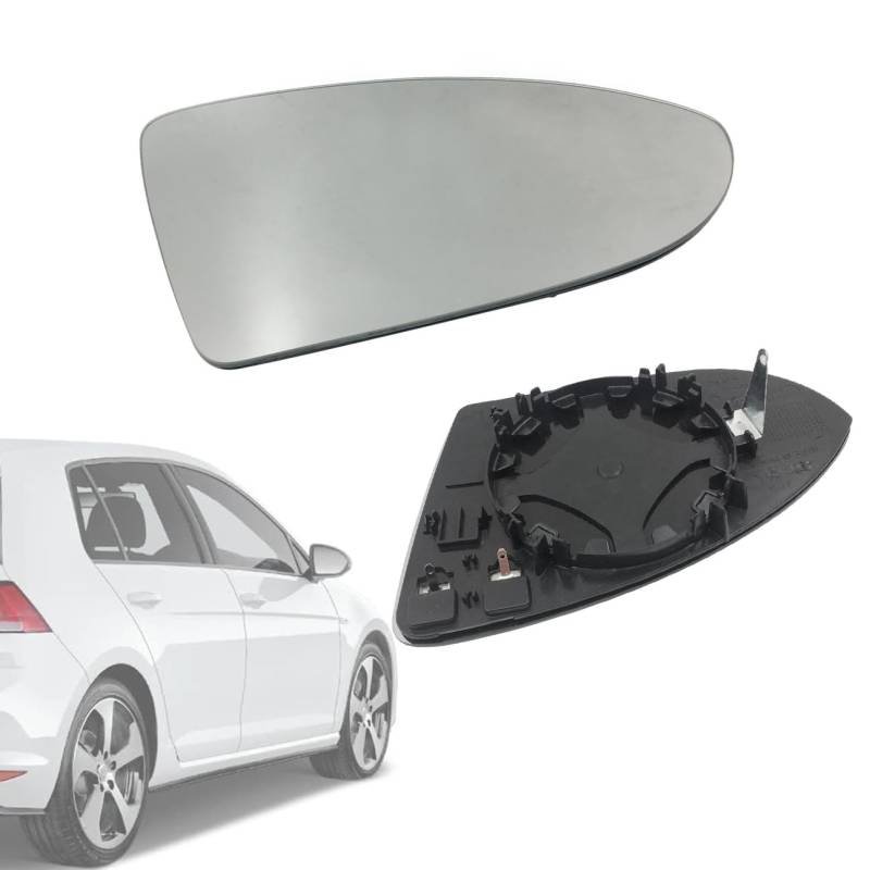Hajus 8571022 Aussenspiegel Spiegelglas Vorne Rechts Beheizbar asphärisch konvex für VW Golf 7 5G1 BA5 2014-2017 von Hajus Autoteile Germany