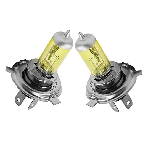 Hallenwerk 2xSt. AQUA VISION H4 60/55W P43t 12V Halogen Auto Lampen Birnen 3000k YELLOW/GELB Abblendlicht Fernlicht Zusatzscheinwerfer Nebelscheinwerfer von Hallenwerk