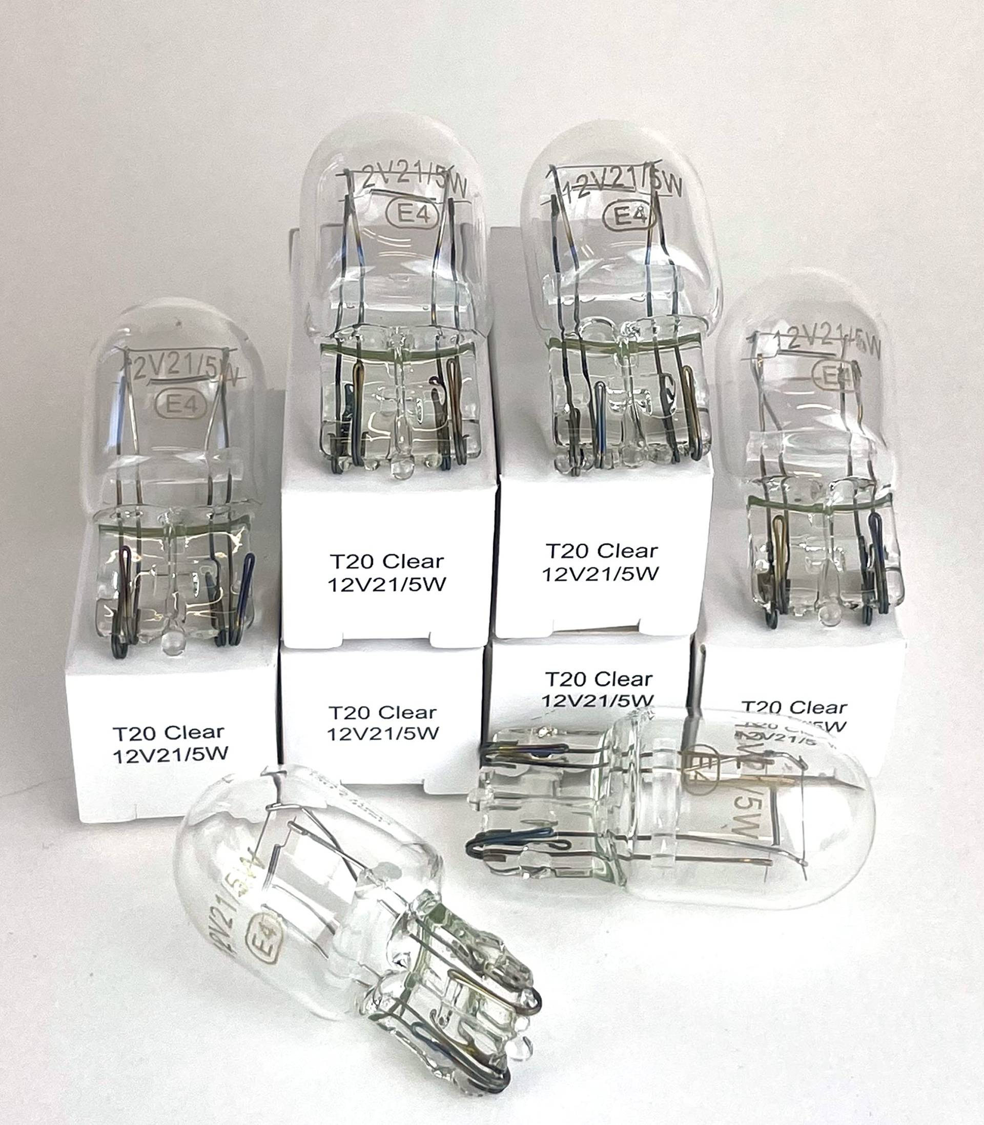 6er Set T20 W21/5W Tagfahrlicht Standlicht 12V 21W/5W Farbe. Clear/Warm Weiß 6er Set T20 W21/5W Tagfahrlicht Standlicht 12V 21W/5W Farbe. Clear/Warm Weiß von Hallenwerk