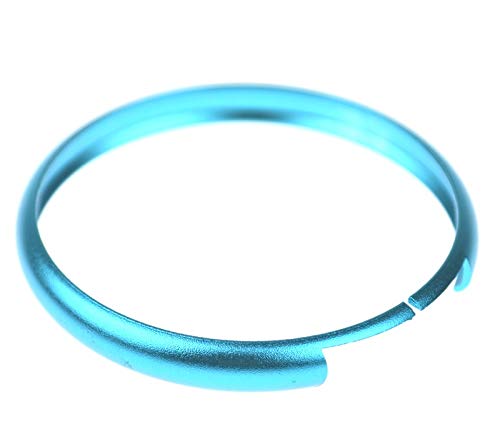 Schlüsselring ERSATZRING ALU Ring Kompatibel mit Mini Autoschlüssel Schlüssel (Hell BLAU (Art.N:. KS32G) von Hallenwerk