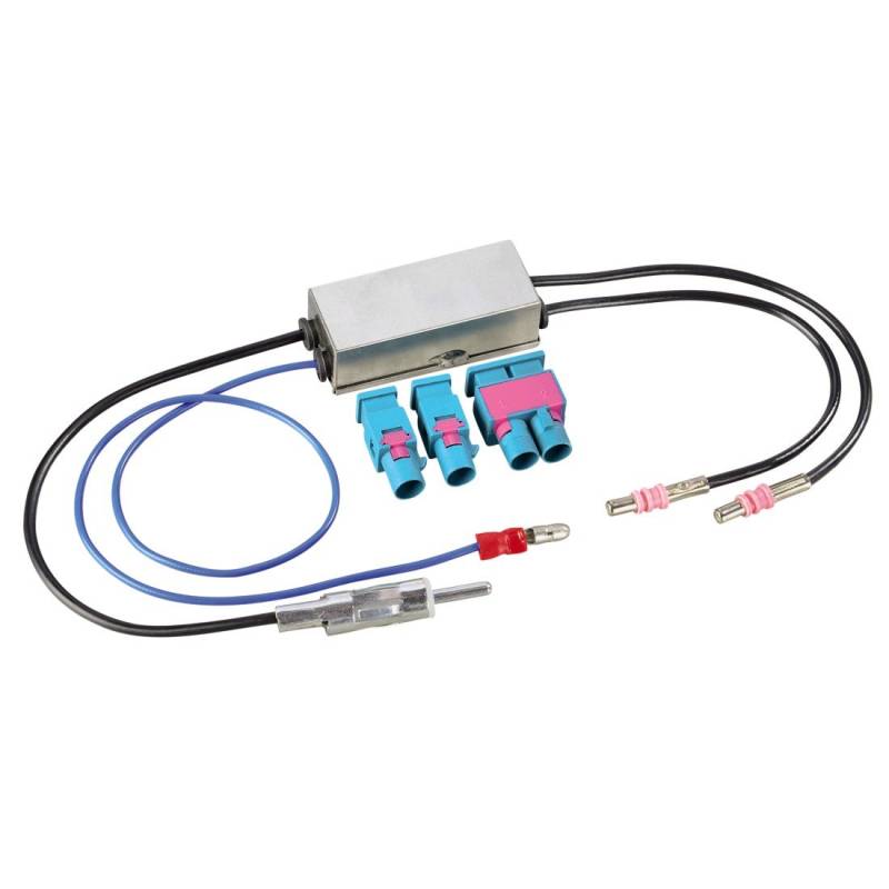 Hama 00107257 Antennen-Adapter, 2x Fakra auf DIN-Stecker/1x Doppel Fakra Lose von Hama