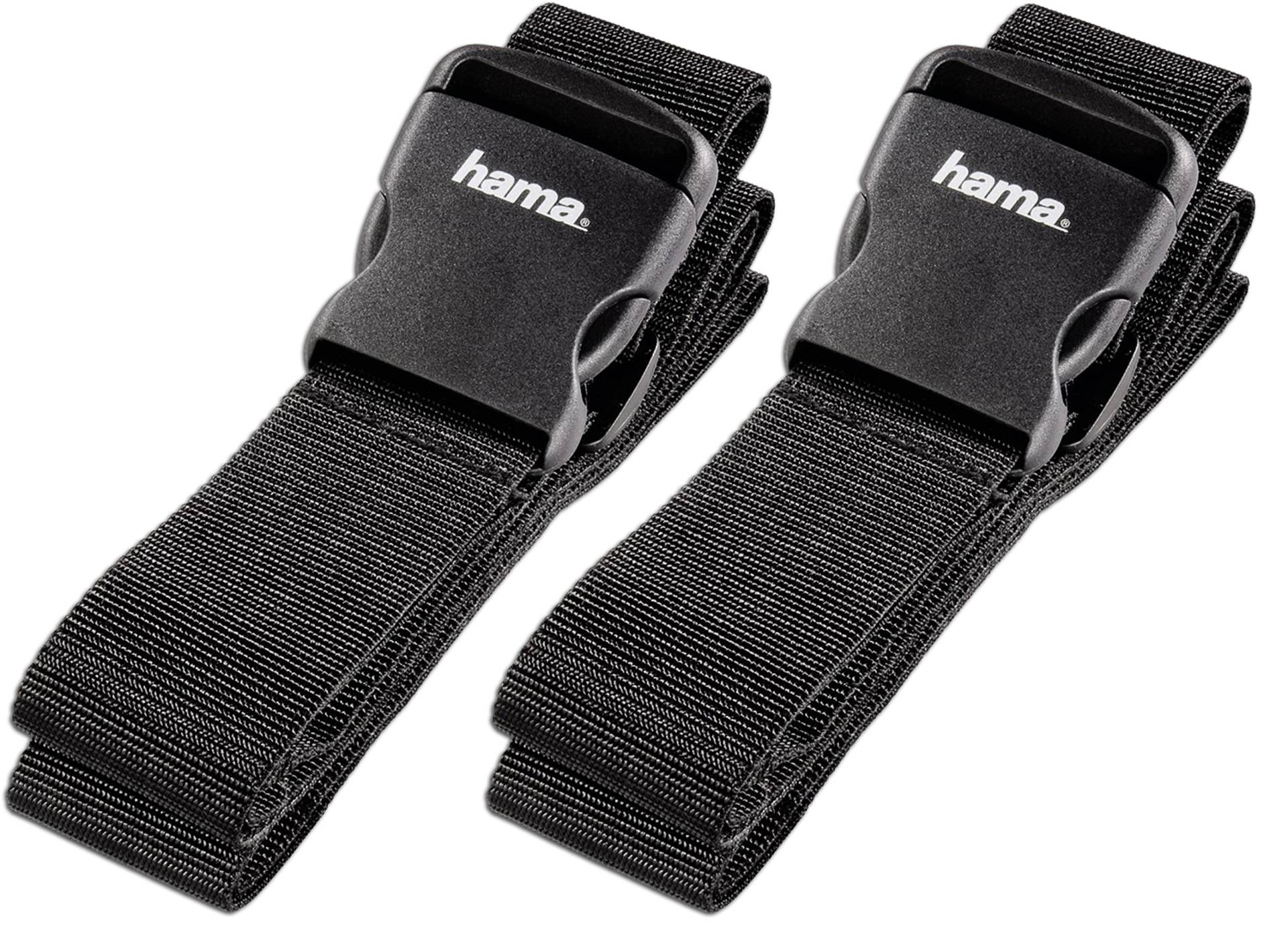 Hama Gepäckgurt, 5 x 200 cm (Schwarz / 2er Pack) von Hama