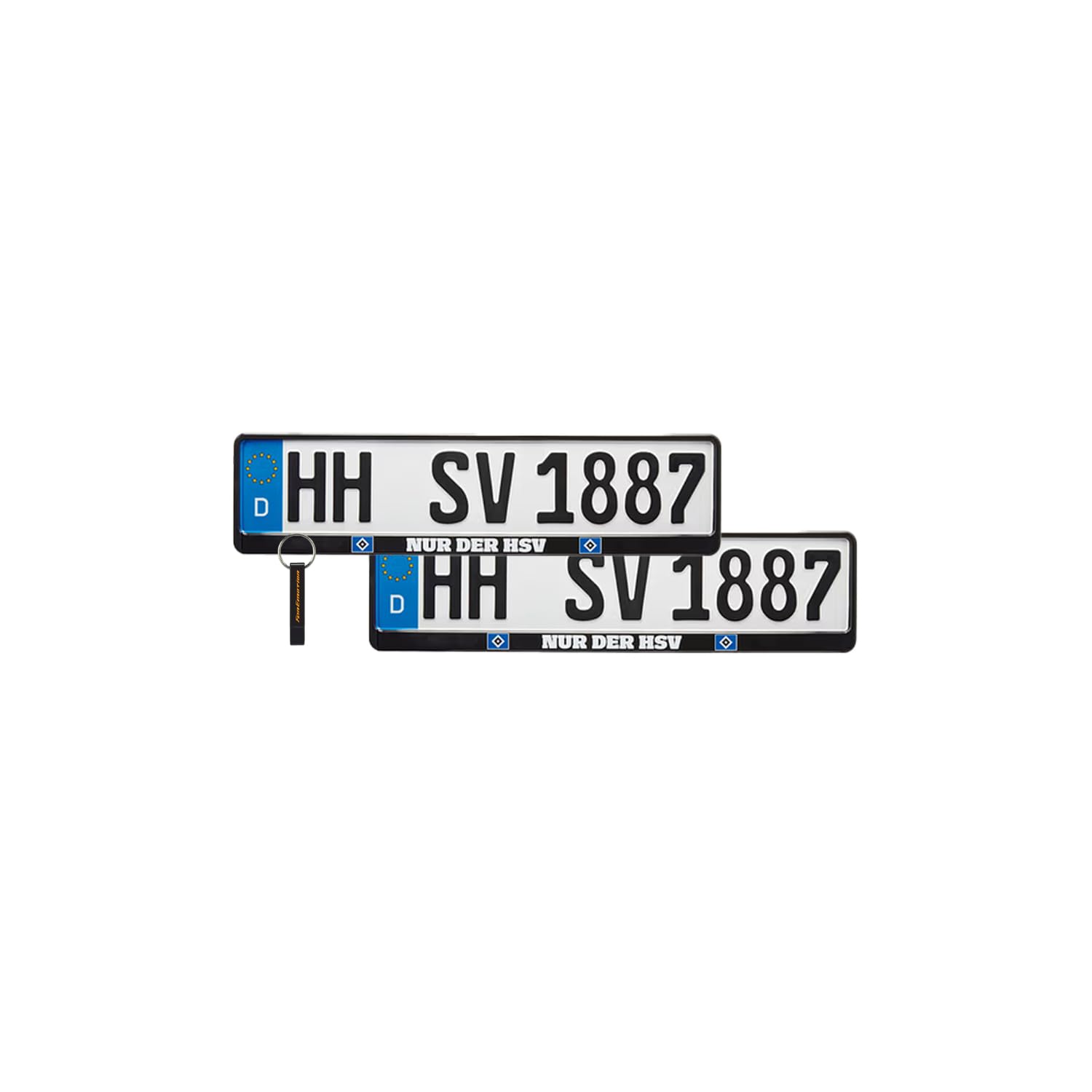 Hamburger SV HSV Nummernschildhalter 2er Set NUR DER HSV Kennzeichenhalter für alle Automarken HSV Fanartikel + FanEmotion Flaschenöffner Hamburger SV HSV Nummernschildhalter 2er Set NUR DER HSV Kennzeichenhalter für alle Automarken HSV Fanartikel + FanEmotion Flaschenöffner von Hamburger SV