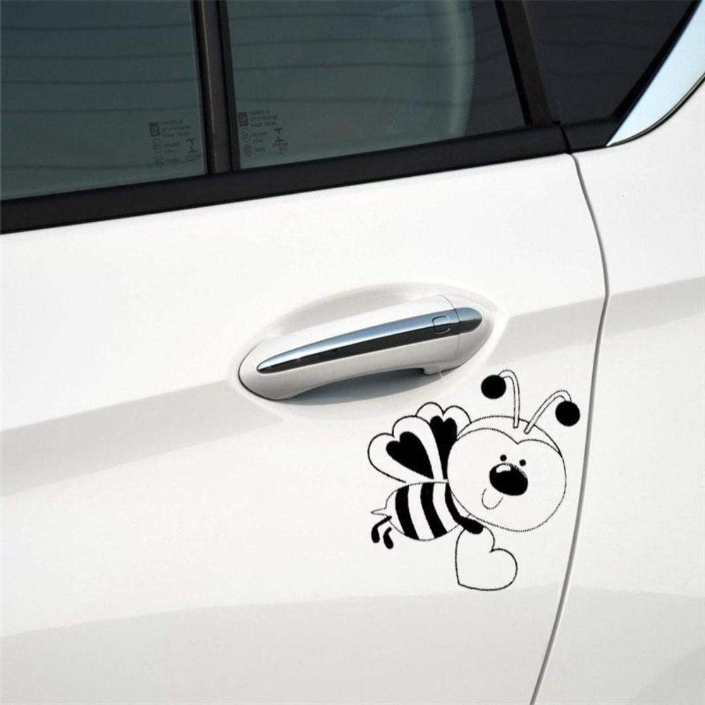 Bumble Bee Valentine Heart Fun Window Bumper Sticker Vinyl Decal 15.2CM x 16.7CM - Black Bumble Bee Valentine Heart Fun Window Bumper Sticker Vinyl Decal 15.2CM x 16.7CM - Black von Handmade By Stukk