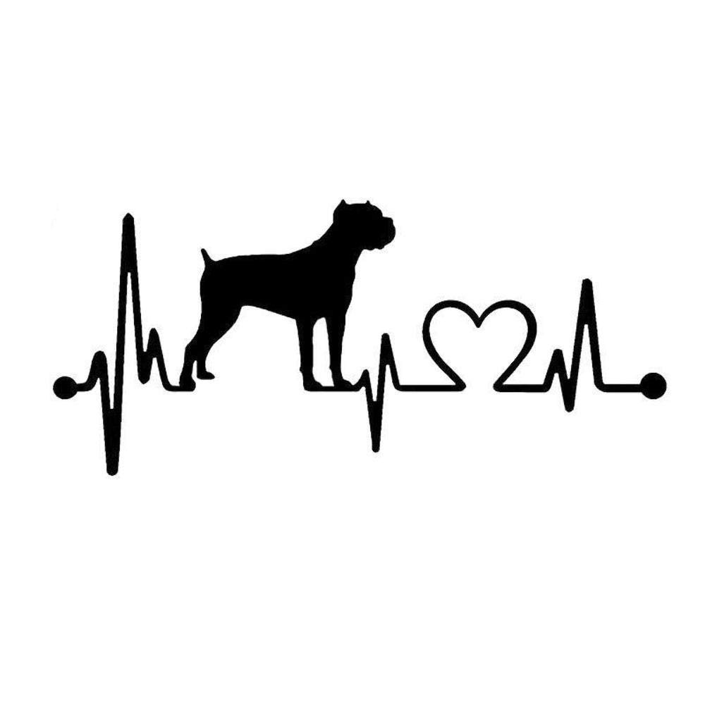 Cane Corso Heartbeat Dog Breed Fun Window Sticker Vinyl Decal 17.8CM x 8CM - Black Cane Corso Heartbeat Dog Breed Fun Window Sticker Vinyl Decal 17.8CM x 8CM - Black von Handmade By Stukk