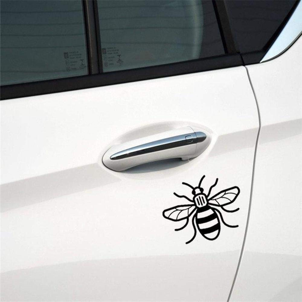 Handmade By Stukk Manchester Bienenspaß-Fenster-Stoßfänger Tattoo Vinyl wasserdicht JDM-Aufkleber 15.3cmx12cm - Schwarz von Handmade By Stukk