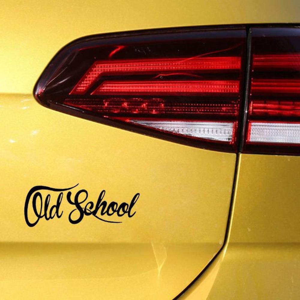 Old School Mode Classic Vinyl Decal Truck Fun Sticker Black/White 15.2CM x 6.1CM - Black Old School Mode Classic Vinyl Decal Truck Fun Sticker Black/White 15.2CM x 6.1CM - Black von Handmade By Stukk