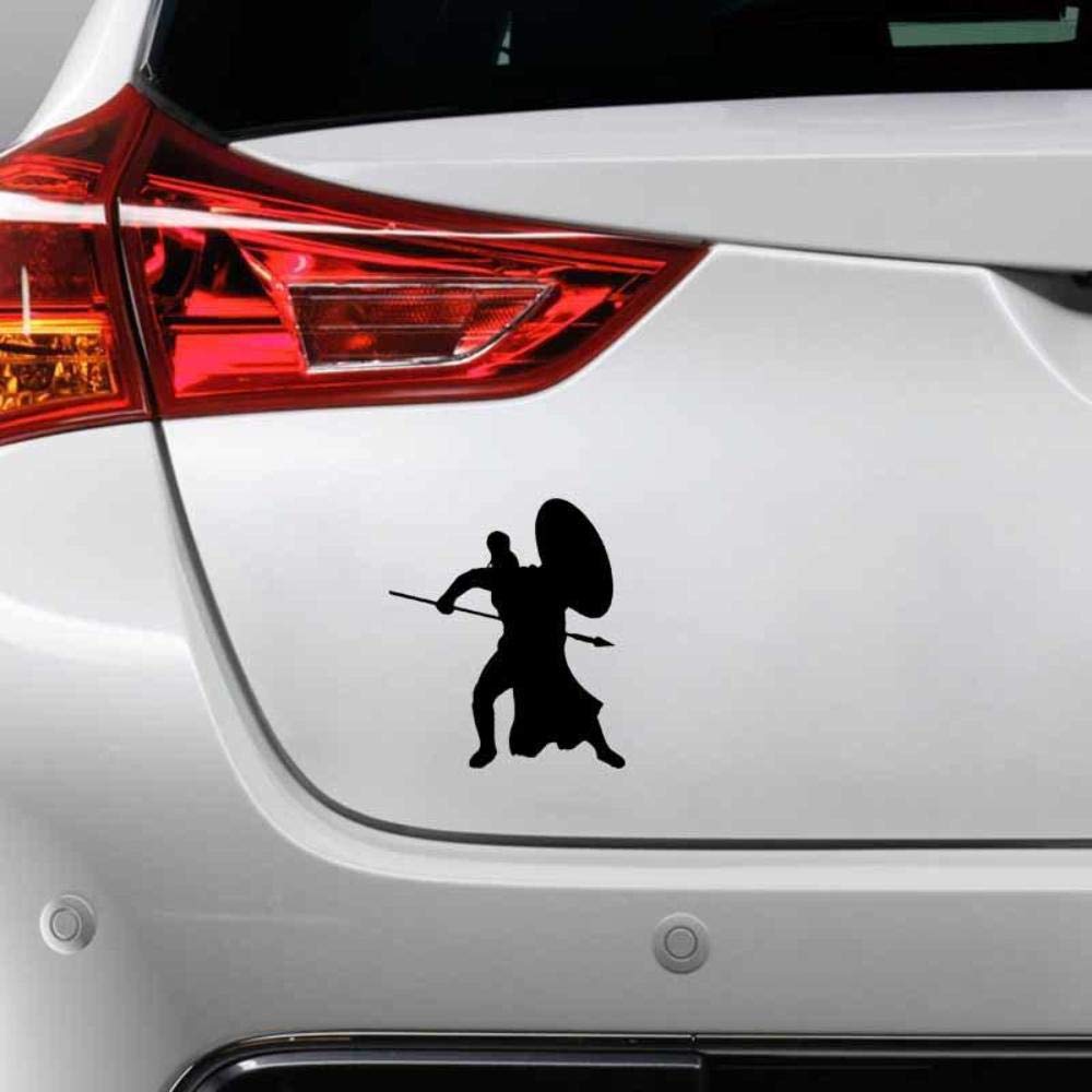Sparta Warrior with Shield Fun Window Bumper Vinyl Decal Sticker 12.7CM x 14.5CM - Black Sparta Warrior with Shield Fun Window Bumper Vinyl Decal Sticker 12.7CM x 14.5CM - Black von Handmade By Stukk