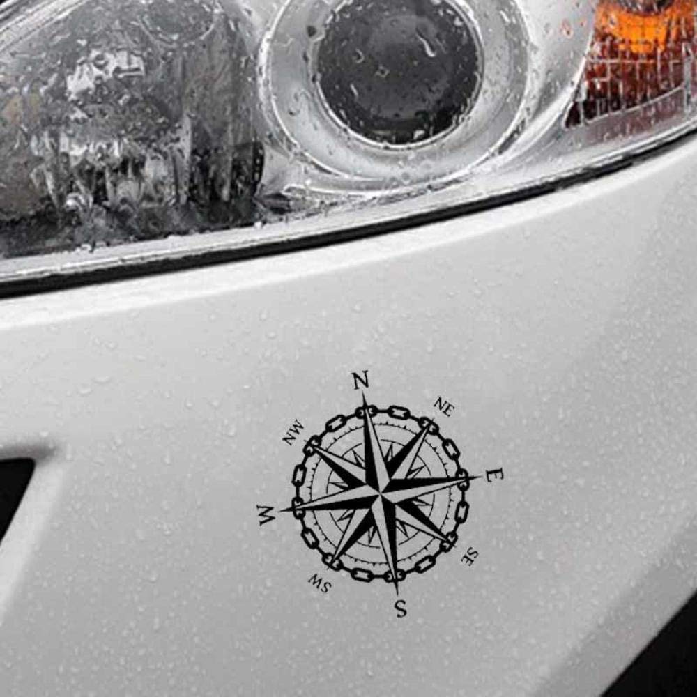 Stukk Stickers Nautical Compass Sailor SEA Style Fun FINGS-Aufkleber Vinylaufkleber 17,8 cm x 17,8 cm - Schwarz Stukk Stickers Nautical Compass Sailor SEA Style Fun FINGS-Aufkleber Vinylaufkleber 17,8 cm x 17,8 cm - Schwarz von Handmade By Stukk