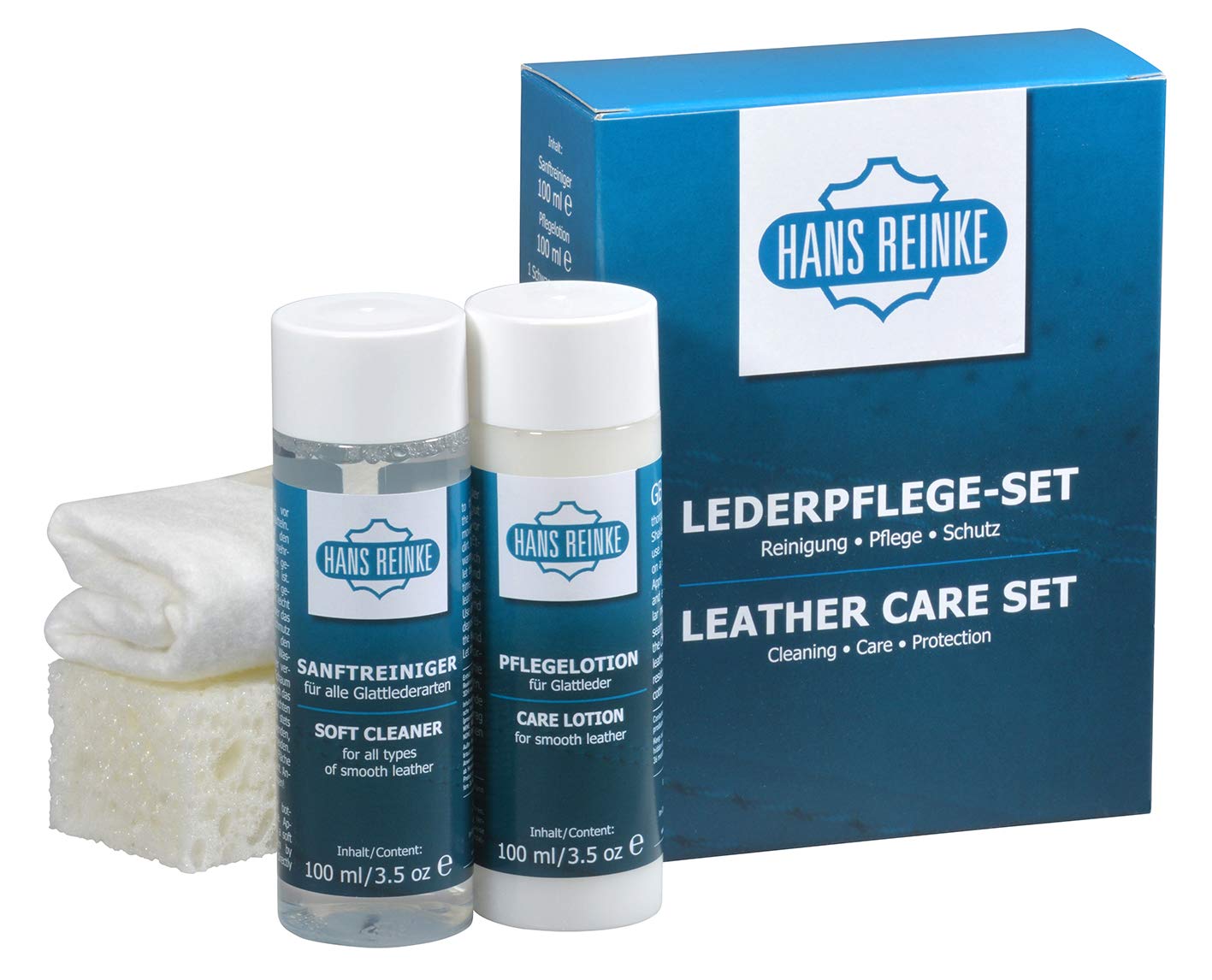 Hans Reinke Lederpflege Set 5-teilig für KFZ und Möbel | Aufbereitung | Innenraumpflege | Premium Produkt Deutscher Herstellung Hans Reinke Lederpflege Set 5-teilig für KFZ und Möbel | Aufbereitung | Innenraumpflege | Premium Produkt Deutscher Herstellung von Hans Reinke