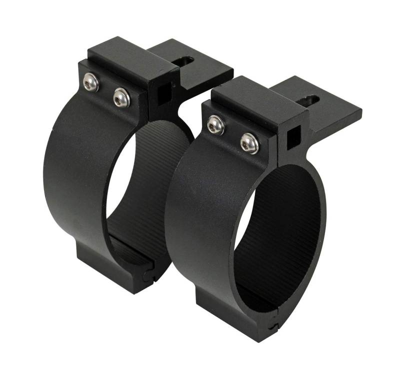 Hansen Styling Parts 2X Universell passende OVALE schwarz pulverbeschichtete Rohrschelle ø89mm für Pickup Frontbügel mit ovaler Strebe von Hansen Styling Parts