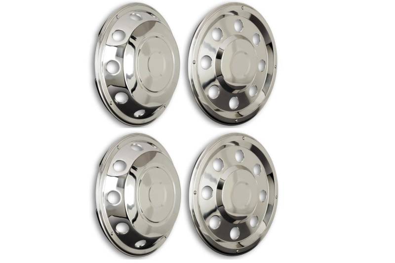 Hansen Styling Parts 4X Universelle Radzierblenden 19,5 Zoll - gerade und gewölbt - für LKW Vorder- und Hinterachse von Hansen Styling Parts