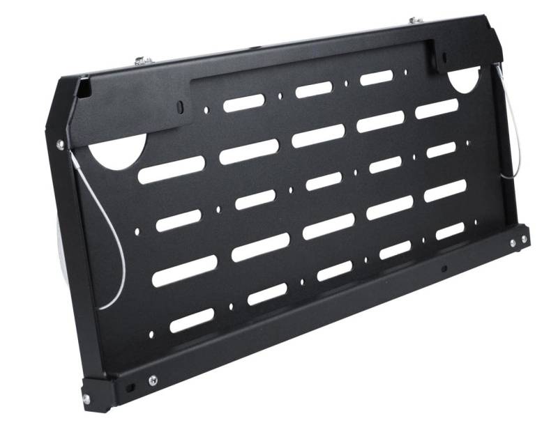 Hansen Styling Parts Ablagetisch Klapptisch Heckklappe schwarz Stahlblech für Heckklappe Tisch Platte Offroad passend für Geländefahrzeug von Hansen Styling Parts