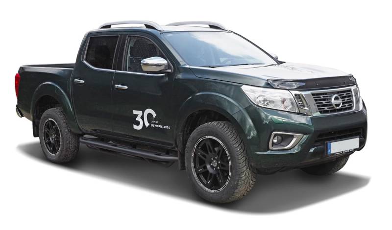 Black Stealth Schwellerrohre Trittbretter Flankenschutz mit Teilegutachten von Hansen Styling Parts