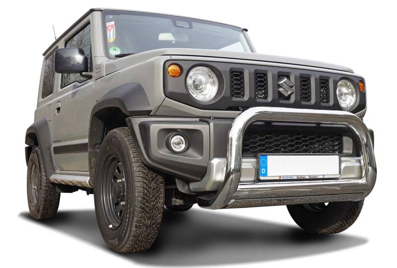 Hochglanzpolierter Edelstahl Frontschutzbügel mit Unterfahrschutz inkl. ABE (2018-)~ von Hansen Styling Parts