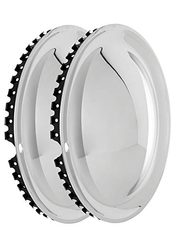 Moon Caps 14" Zoll (4X) Edelstahl poliert Radzierblenden Radkappen Radblenden~ von Hansen Styling Parts
