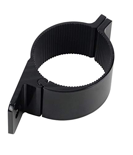 Universell passende schwarze Aluminium-Rohrschelle ø 60 mm für Lampenbügel, Frontbügel, Überrollbügel~ von Hansen Styling Parts