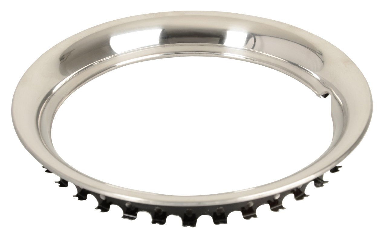 Hansen Styling Parts Universell passender 13" Felgenring aus hochglanzpoliertem Edelstahl - passend für PKW, Oldtimer, Youngtimer etc. von Hansen Styling Parts