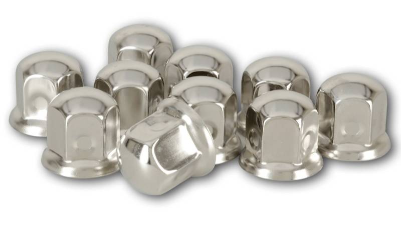 Universelle LKW Radmutterkappen 33mm Schlüsselweite Edelstahl (10) von Hansen Styling Parts