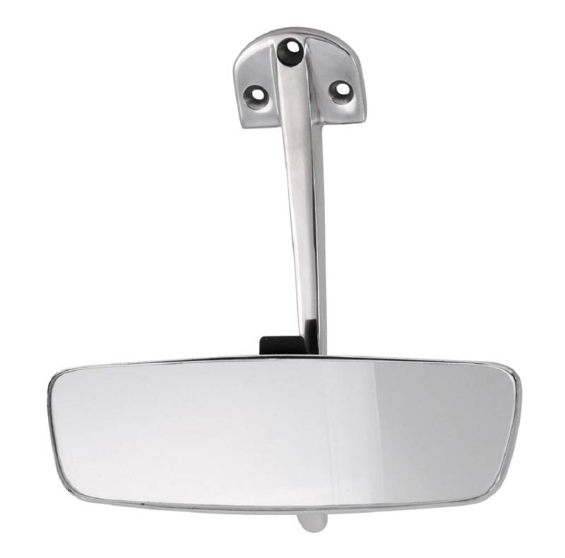 Universeller Oldtimer Innenspiegel Rückspiegel - aus verchromten Metall - 180x55 mm von Hansen Styling Parts
