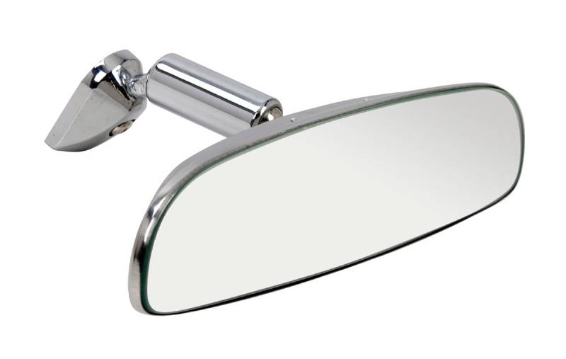 Universeller Oldtimer Innenspiegel Rückspiegel - aus verchromten Metall - 248x55 mm von Hansen Styling Parts