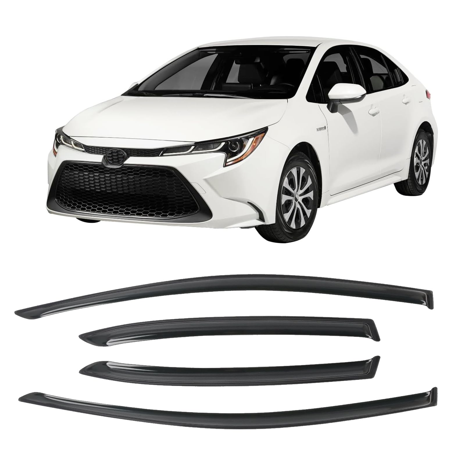 Hanured Windabweiser Regenabweiser Kompatible mit Toyota Corolla 2020-2024 nur Sedan Autofenster Regenschutz, Regenabweiser, Anklebbare Deflektoren, 4 Stück Hanured Windabweiser Regenabweiser Kompatible mit Toyota Corolla 2020-2024 nur Sedan Autofenster Regenschutz, Regenabweiser, Anklebbare Deflektoren, 4 Stück von Hanured