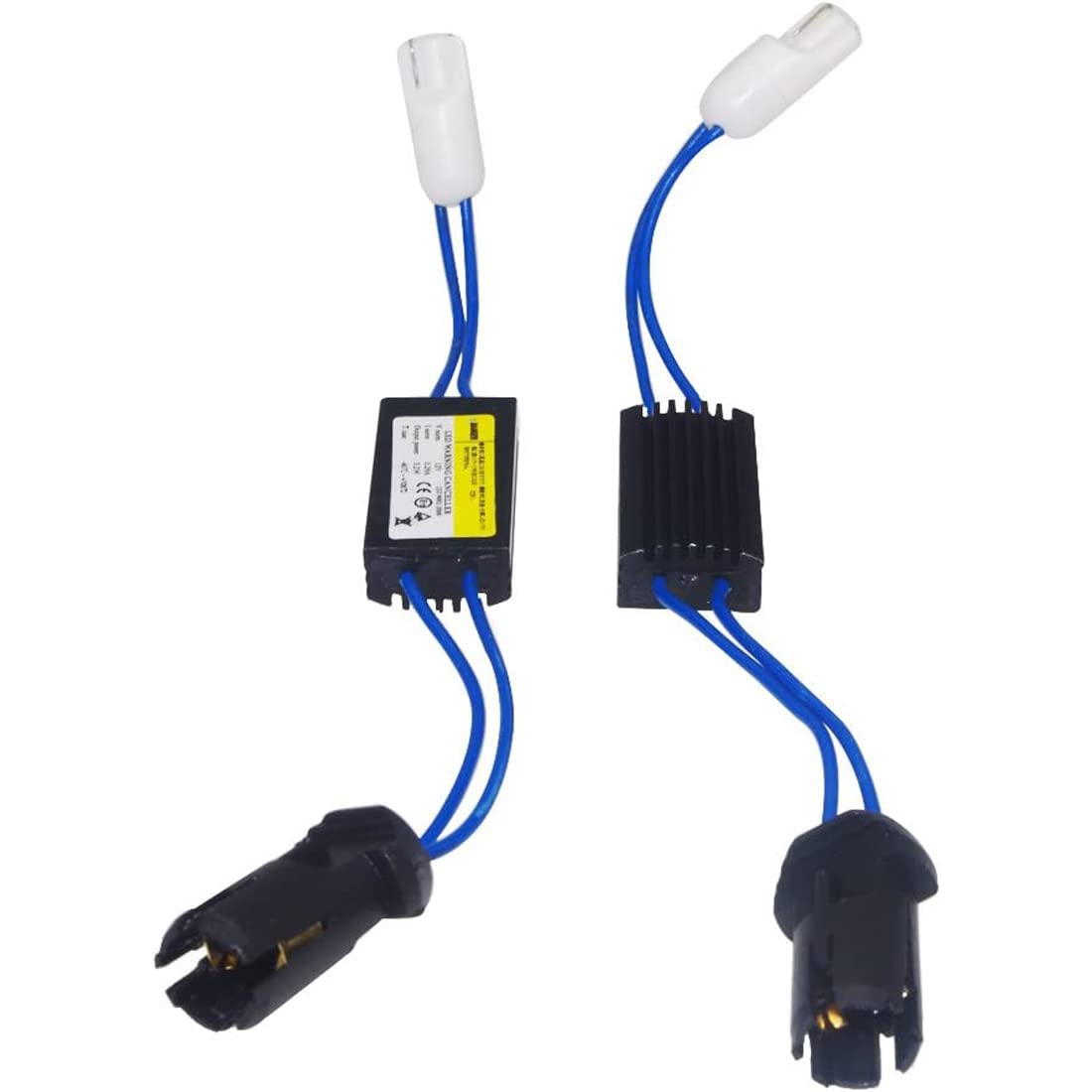 Haobase 2 Stück Warning Canceller Canbus Widerstände T10 - W5W, beseitigt Leuchtfehler, LED-Leuchten. von Haobase