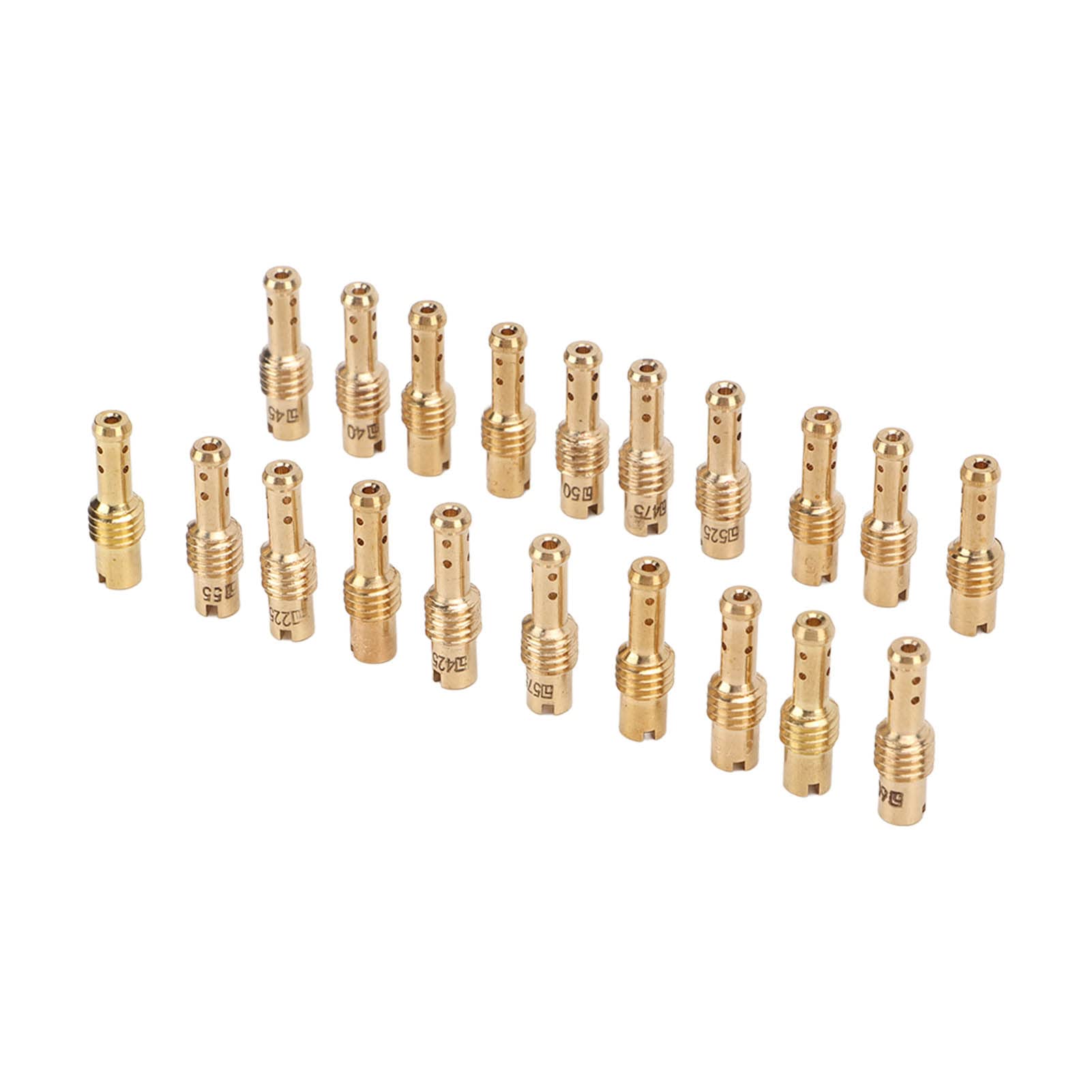 20-teiliges Vergaser-Langsam-Pilotdüsen-Set, 12,5-60, Metallersatz für MIKUNI VM TM TMX Vergaser, Vergaser-Pilotdüse 20-teiliges Vergaser-Langsam-Pilotdüsen-Set, 12,5-60, Metallersatz für MIKUNI VM TM TMX Vergaser, Vergaser-Pilotdüse von Haofy