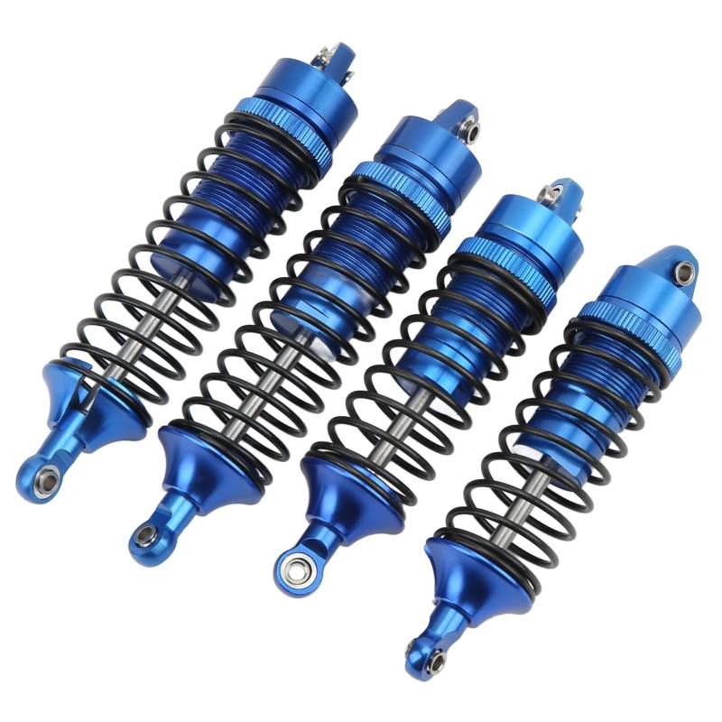 Aluminium Hochwertiger RC -Heck -Stoßdämpfer für Losi Lasernut U4 Hartnäckigkeit 1/10 Off Straßenautos, Verstellbare Höhenhänkerdämpfer, 4PCS Set (Dunkelblau) von Haofy