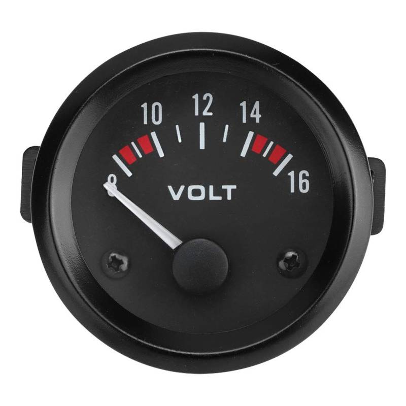 Haofy Auto Universal 12V Voltmeter 52mm/2in 8-16V BX100007, Kfz-Batterietest von Haofy