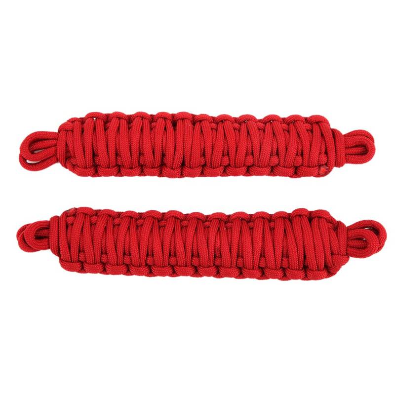 Autotür-Begrenzer, Verstellbare Türprüfungsgurte, Kompakt aus Oxford-Stoffmaterial, 1997-2006 TJ, Zuverlässig zu Verwenden (Rot) von Haofy