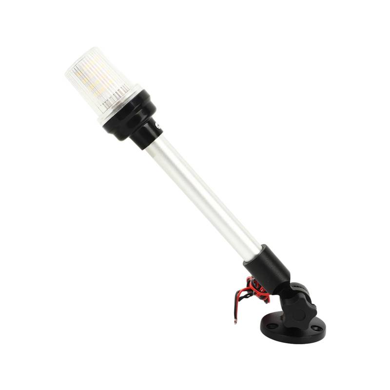 Haofy 12 -Zoll -Bootsnavigation Ankerleuchtung IP66 Wasserdicht Verstellbar für Angelboote Schiffe Marine PC + Aluminiumlegierung von Haofy