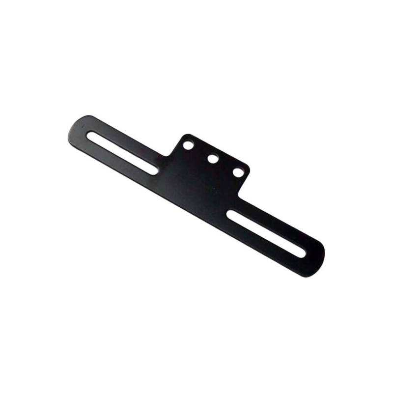 Hochwertiger Motorrad -Kennzeichen -Plattenhalter mit Heck Hinten Leichter Halterung Einfach für Alle Motorräder mit Herkömmlichem Heckkotflügel Silber/Schwarz (Black) von Haofy