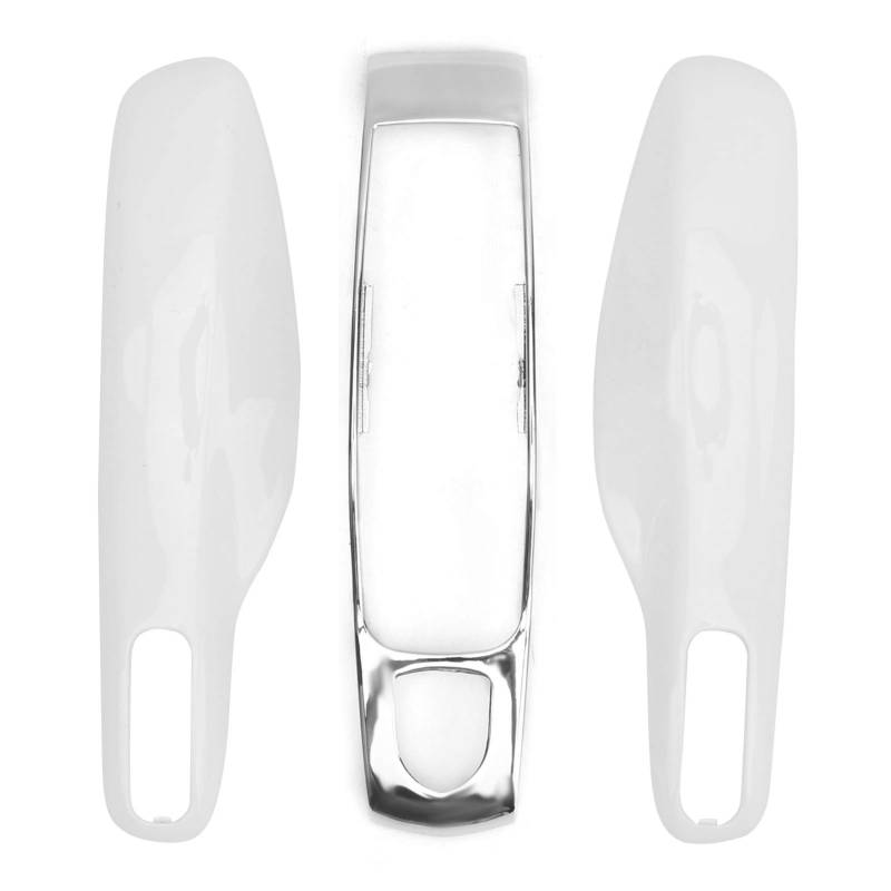 Hapivida Remote Key Case, CAR Remote Key FOB Shell Case Keyless Entry Trim Protective Deckung für 911 991 970 981 Modell (Weißes Silber) von Hapivida