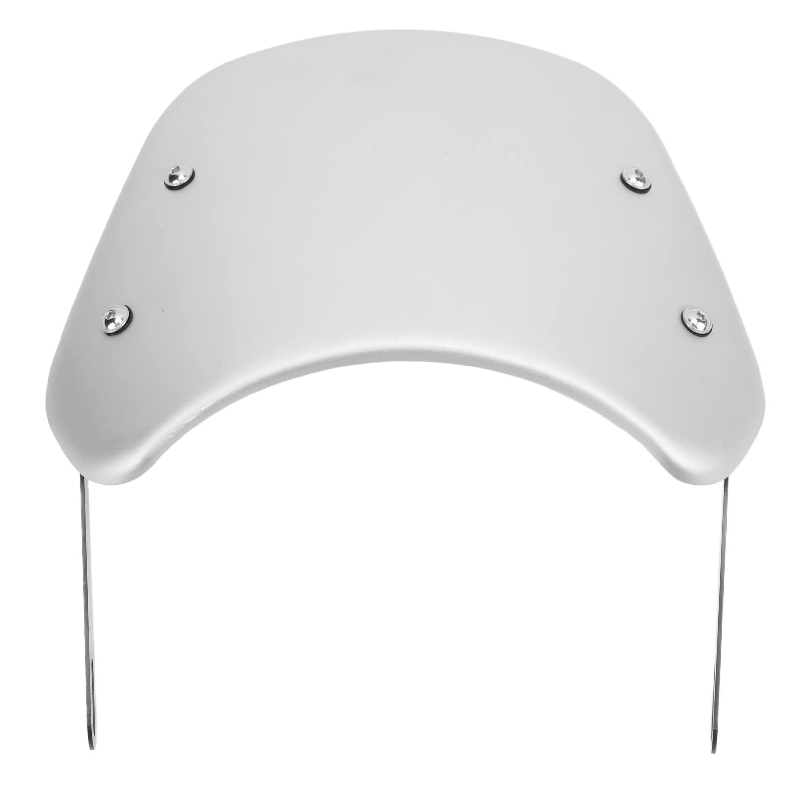 Hapivida Universal Motorrad Windschutz Scheibe, 21cm Motorrad Windabweiser Spoiler mit Montagehalterung für Motorräder, Elektrische Fahrzeuge, Elektroautos, Roller(Silber) von Hapivida