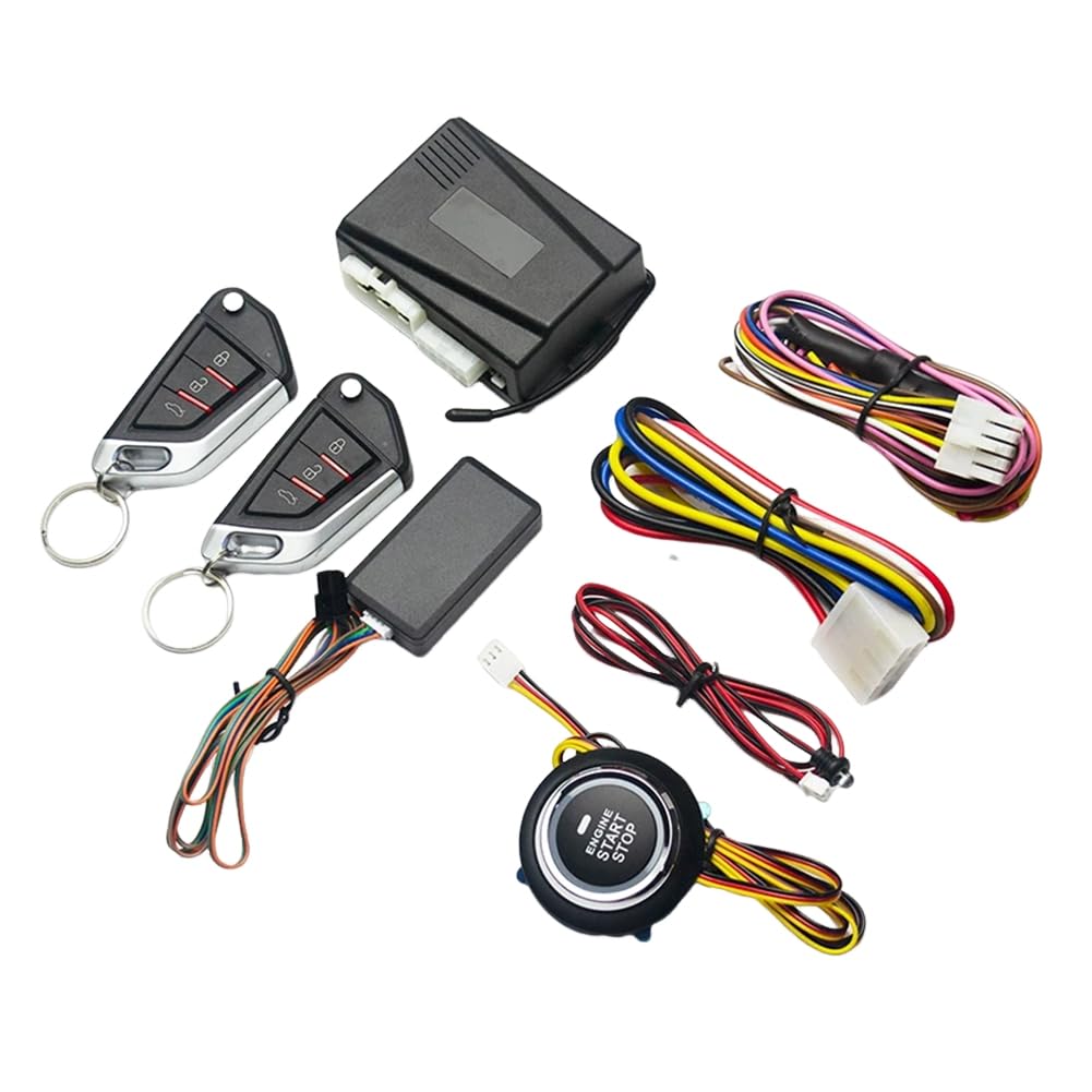 Happlignly Handy-Fernbedienung Start Auto Autostart Motor 1-Tasten-Start-Stopp-System Automatische Motorstartsperre von Happlignly