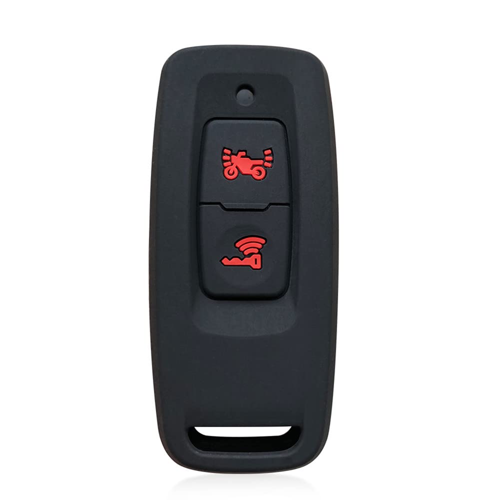 Happyit Silikon Autoschlüsselabdeckungen für Honda PCX160 Vision SH350 PCX 160 3 Tasten Zubehör für Schlüssellose Fernbedienungen (Schwarz A) von Happyit