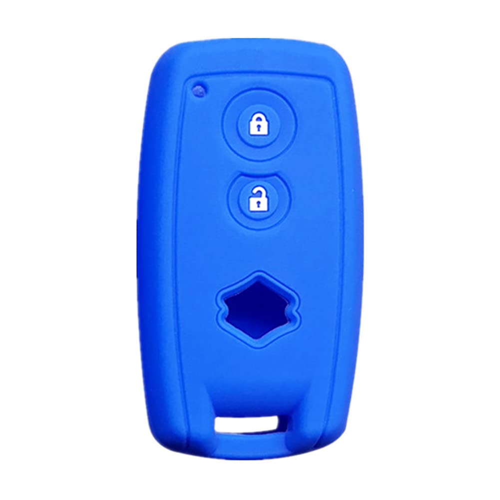 Happyit Silikon Autoschlüsselabdeckungen für Suzuki SX4 Swift Grand Vitara Scorss XL-7 3 Tasten Keyless Remote Control Zubehör (Blau) von Happyit