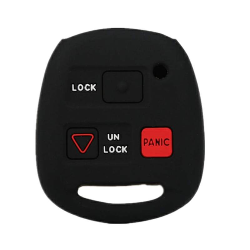 happyit Silikon KFZ Schlüssel Schutzhülle für Toyota Avensis Camry Corolla 3 Tasten Fernbedienung Schwarz von Happyit