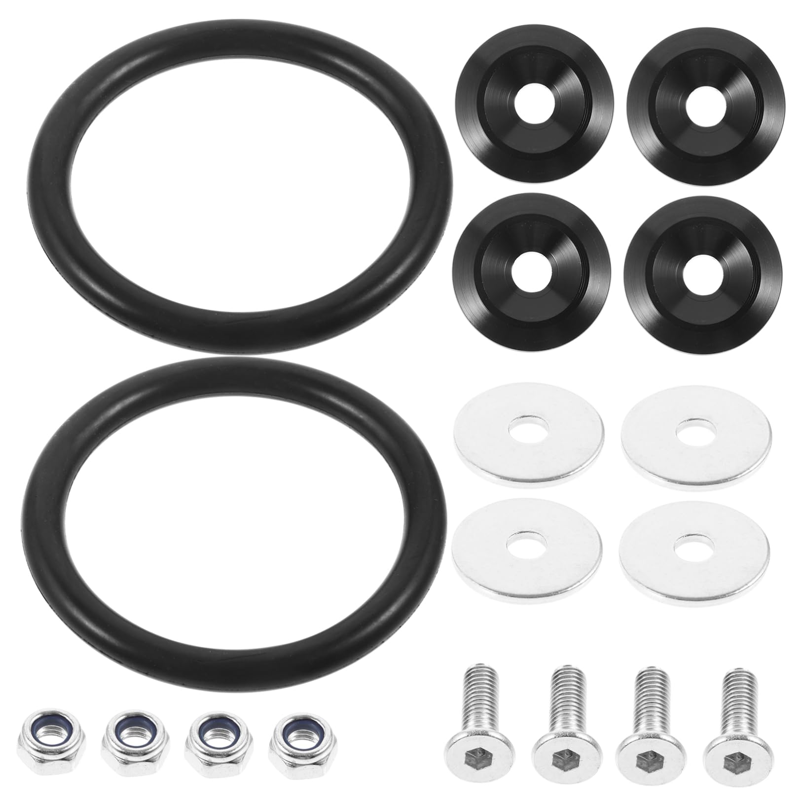 Happyyami 1Satz Auto Stoßstangenhalter aus Schnellspanner für Vordere und Hintere Stoßstangen Robuste Befestigungsschrauben für Automodelle Sicherer Halt Happyyami 1Satz Auto Stoßstangenhalter aus Schnellspanner für Vordere und Hintere Stoßstangen Robuste Befestigungsschrauben für Automodelle Sicherer Halt von Happyyami