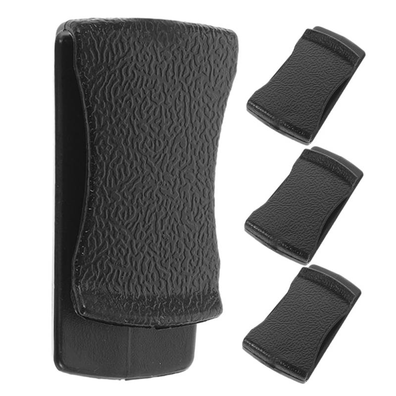 Happyyami 4Stücke Auto Kleiderbügel Haken Multifunktionale Sonnenblenden Organizer für Sonnenbrillen Tickets und Münzen Langlebiger Innenraum Clip aus PU Material von Happyyami