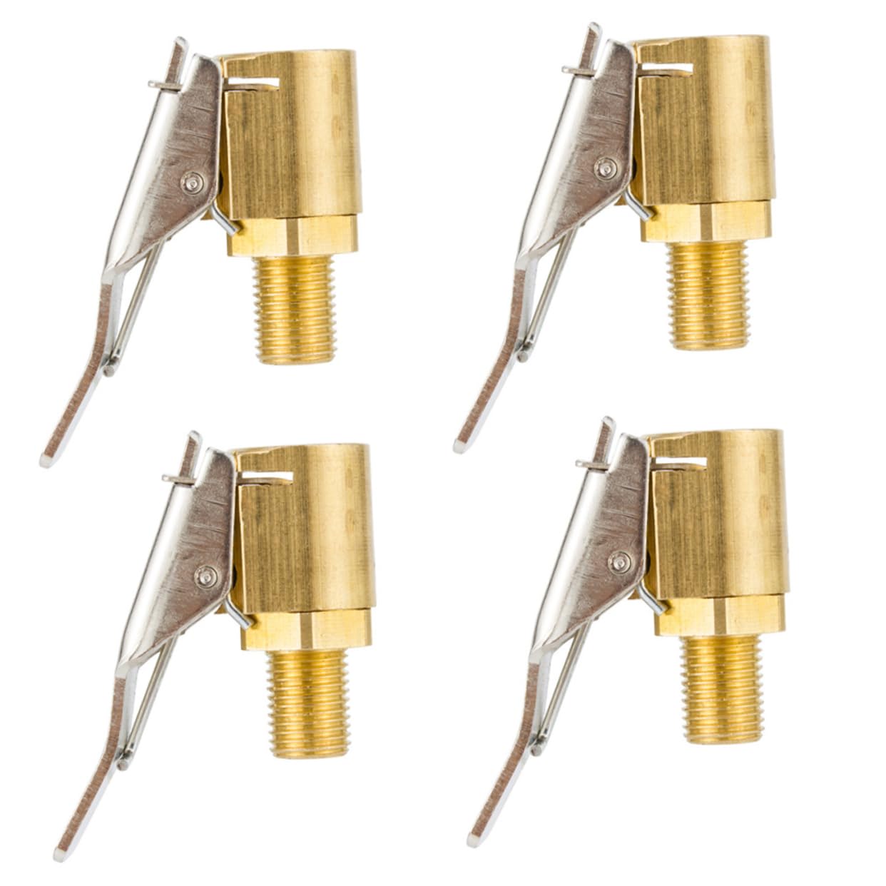 Happyyami 4Stücke Gewindedüse Luftpumpenadapter für Auto Messing Open End Air Reifenventile Clips für Einfache Handhabung und Zuverlässiges Aufpumpen von Reifen Happyyami 4Stücke Gewindedüse Luftpumpenadapter für Auto Messing Open End Air Reifenventile Clips für Einfache Handhabung und Zuverlässiges Aufpumpen von Reifen von Happyyami