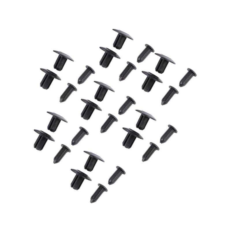 Happyyami 50Stücke Kunststoffnieten für Autos Universelle Push Pins für Stoßstangen Türverkleidung und Motorabdeckung Robuste Befestigungsclips für Automobile von Happyyami