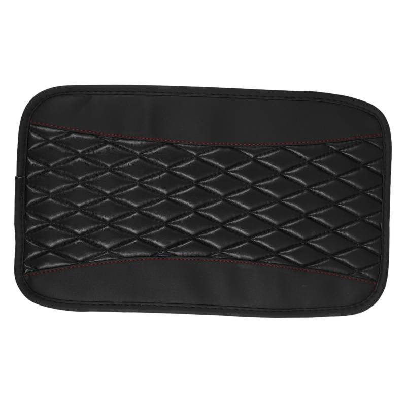 Happyyami Auto Mittelkonsolen Pad aus PU Atmungsaktive Armlehnen Schutzhülle für Fahrzeuge Gepolstertes Armlehnenkissen zur Vermeidung von Kratzern und Abnutzung von Happyyami