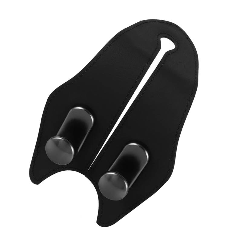 Happyyami Autositz Haken aus PU mit Doppelhaken für Kopfstützen Praktischer Aufhänger für Handtaschen und Mäntel Langlebig und Einfach zu Installieren Passend von Happyyami