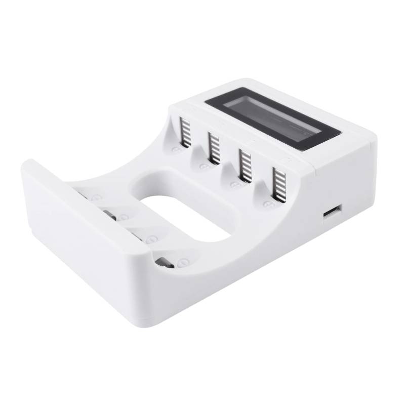 Happyyami Wiederaufladbare Batterieladegeräte Ladegeräte Für Wiederaufladbare Batterien Alle 18650 Ladegerät Werkzeug Ladegerät Mit 4 Steckplätzen Weiß Abs von Happyyami