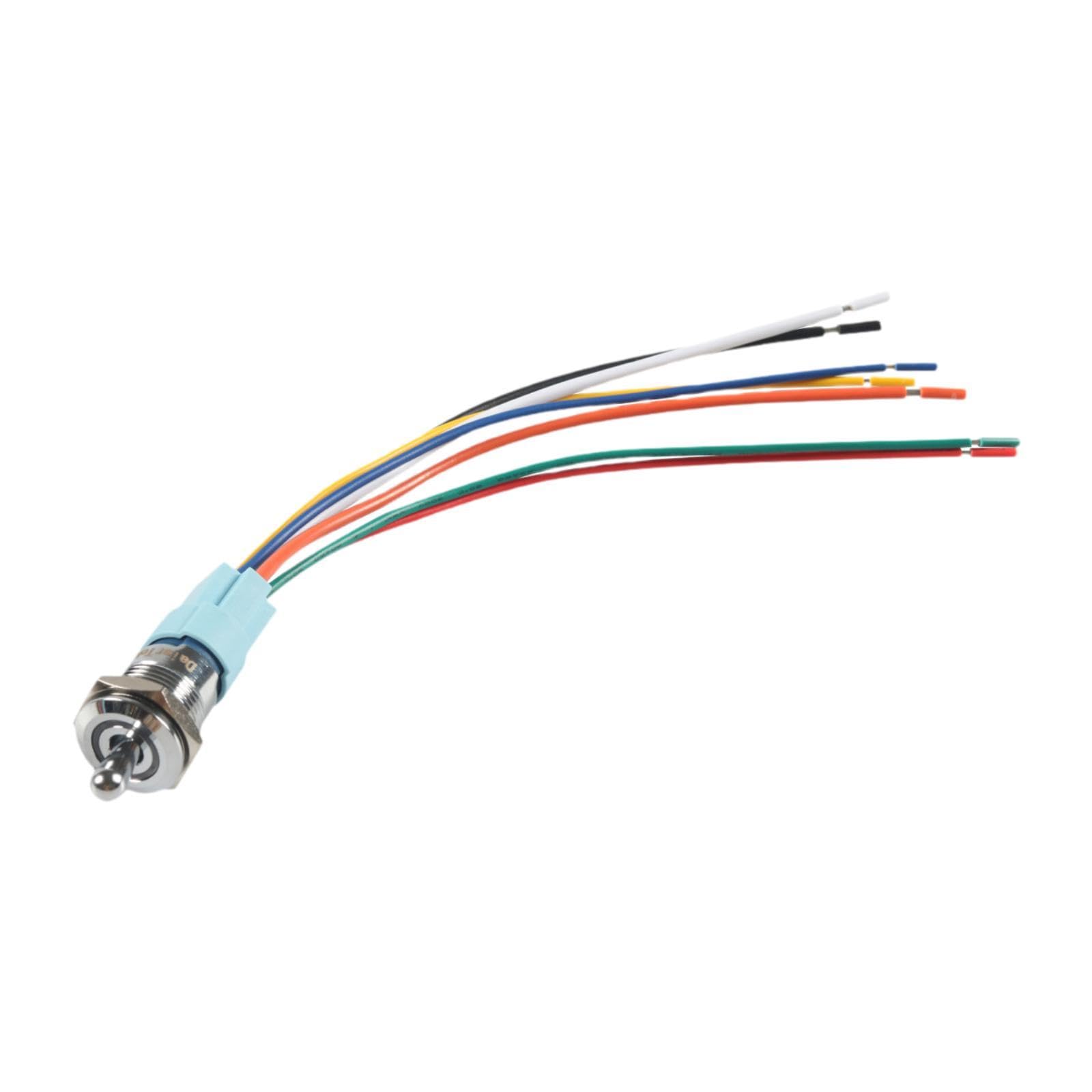 Harilla Beleuchteter Kippschalter IP67 Wasserdicht Universal Vorverdrahtung Edelstahl 12 V RGB Dreifach LED Rot Grün Blau für Auto Harilla Beleuchteter Kippschalter IP67 Wasserdicht Universal Vorverdrahtung Edelstahl 12 V RGB Dreifach LED Rot Grün Blau für Auto von Harilla