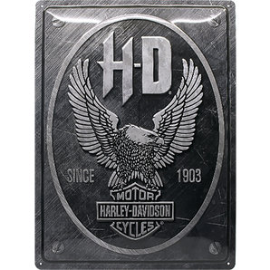 Blechschild Harley-Davidson Eagle metallic, 30x40cm von Harley-Davidson
